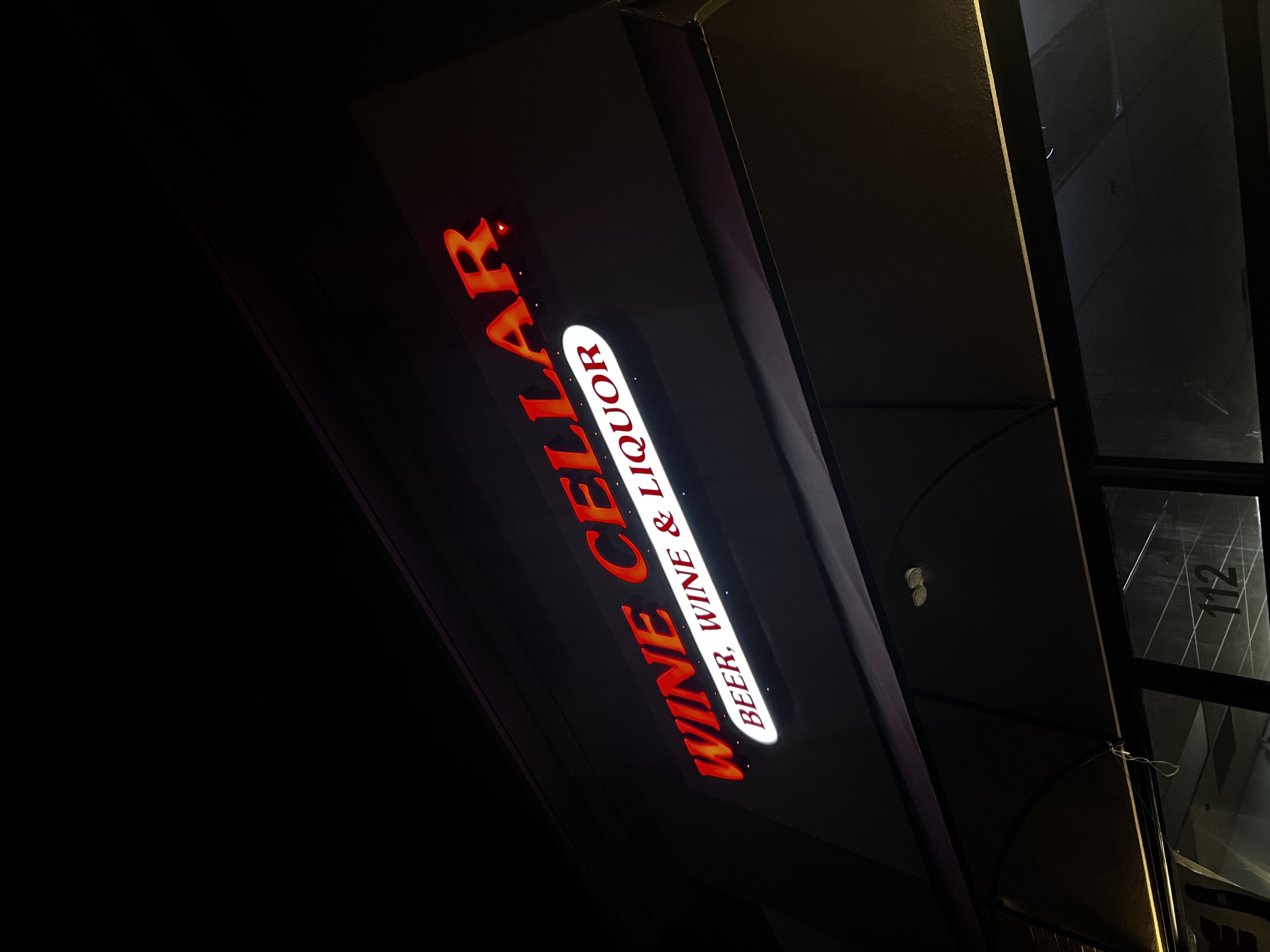 Wine Cellar Waldorf at night